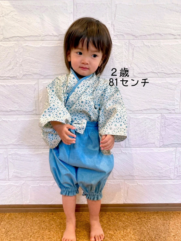 やさしい桜色のベビー袴☆０〜３歳☆お食い初め☆初節句☆ひな祭り☆こどもの日 19枚目の画像