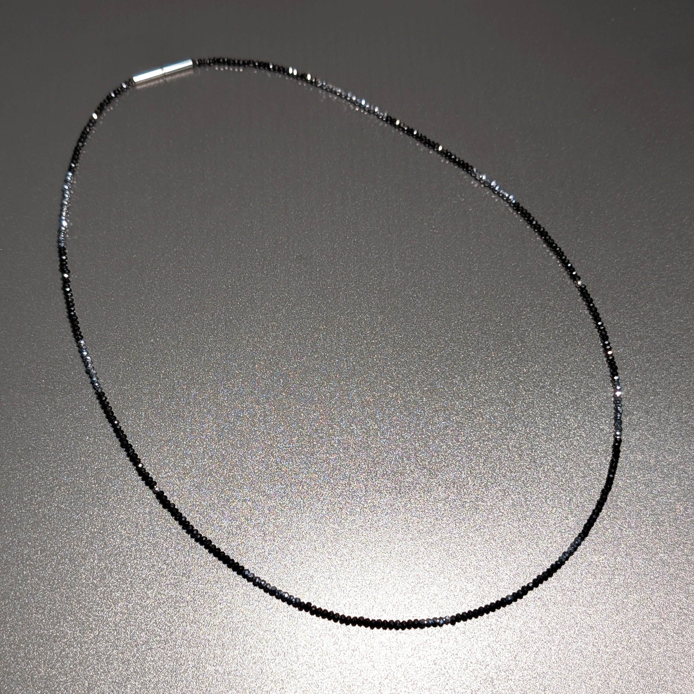 k18WG ホワイトゴールド トライアングルカット スピネル テラヘルツ ネックレス プレゼント お年玉 ギフト 贈り物