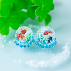 金魚 イヤリング・ノンホールピアス の人気通販｜Creema(クリーマ