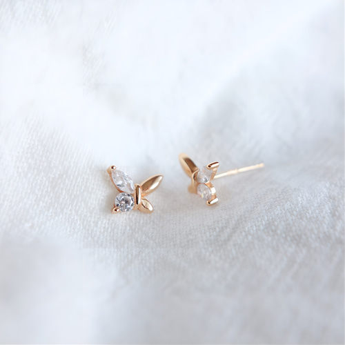 バタフライ、ミニピアス コメ兵｜グラフ バタフライ ミニ ピアス｜Graff｜ブランド