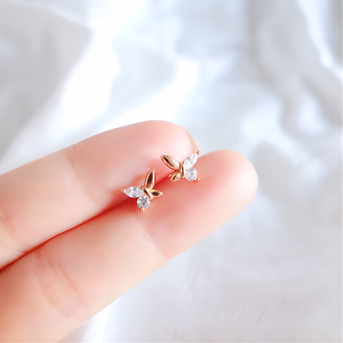 新作 シンプル 18K 高品質 上品 繊細 大人可愛い ピンクゴールド