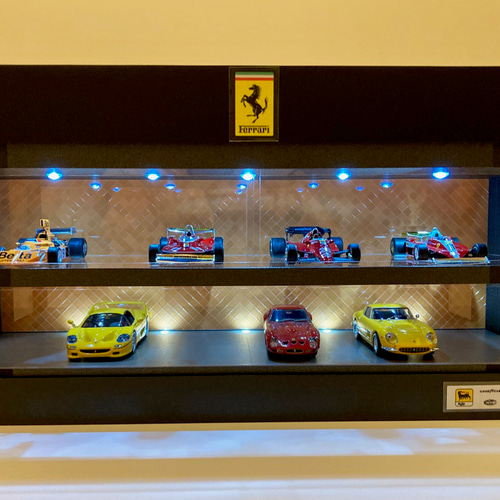 1/43展示14台可能・エナメルタイル2・2層式ディスプレーBOX