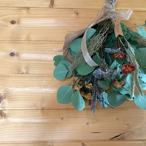 週末お値下げ☘️ユーカリポポラスベリー★ドライフラワースワッグ☘️32am 週末お値下げ☘️ユーカリポポラスベリー☆ドライフラワースワッグ