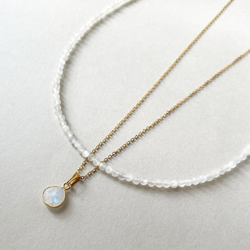 選べるセット!/送料無料】天然石のネックレスセット カラーオーダー