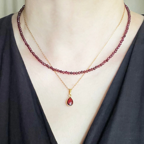 選べるセット!/送料無料】天然石のネックレスセット カラーオーダー