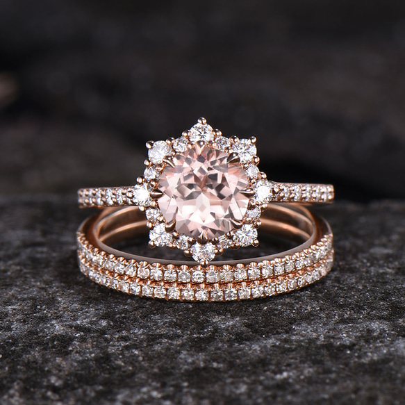 けいこ！最高級モアサナイト　ローズモチーフリング モアサナイト K10 ローズ リング