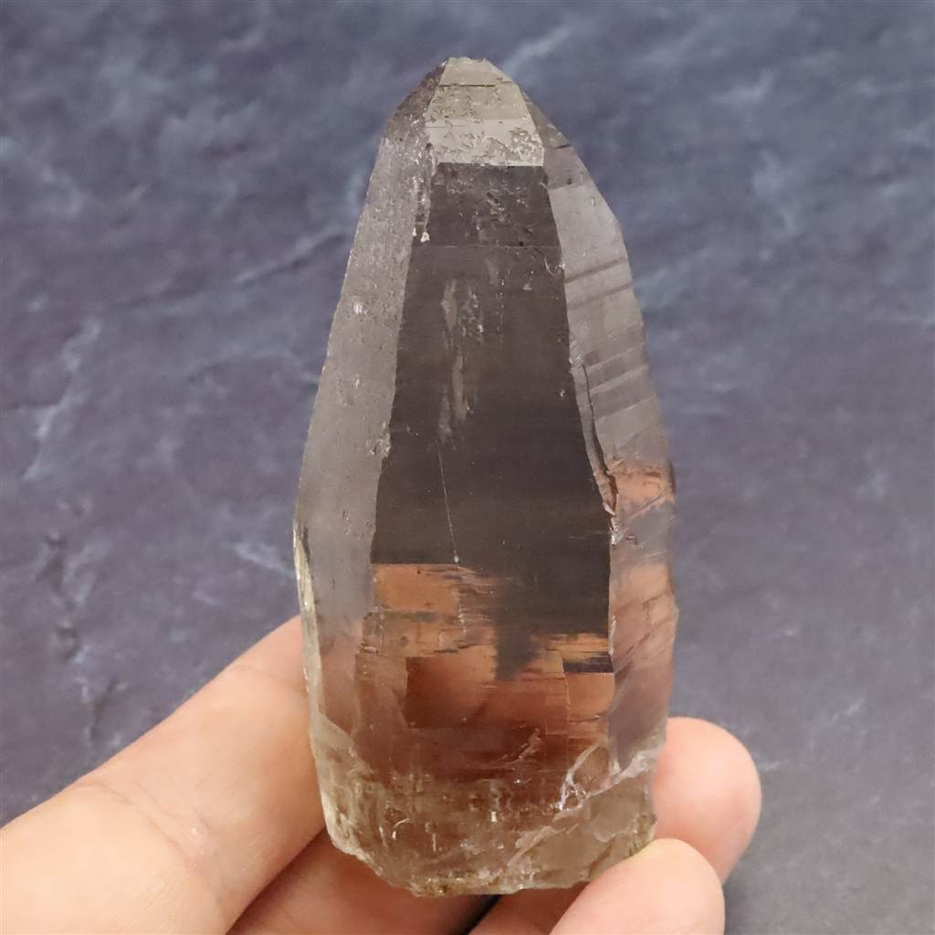 モンブラン産 煙水晶 キー 貫入 35.2g 【榎本通商78504