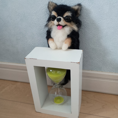 羊毛フェルト　チワワ　ヘソ天 羊毛フェルト 犬 チワワ 可愛いヘソ天チワワ♡ その他素材 リラシナ