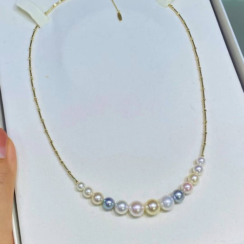 高級】あこや真珠ネックレスk180220