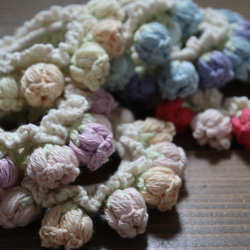 〜＊小さなレースリース　紅茶染めカラー＊〜 小さなレースリース 紅茶染めカラー＊〜