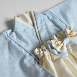 【即納】麻の葉柄のベビー袴　70-80 お食い初め/初節句 3枚目の画像