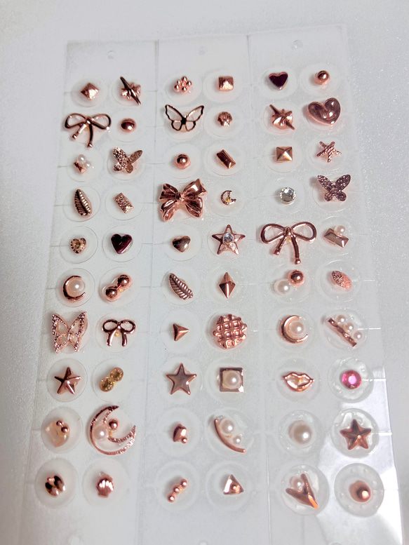 お値下げ！耳ツボジュエリー６０粒　金アレ対応 耳ツボジュエリー♡ピンクゴールド60粒/ローズゴールド/ダイエット