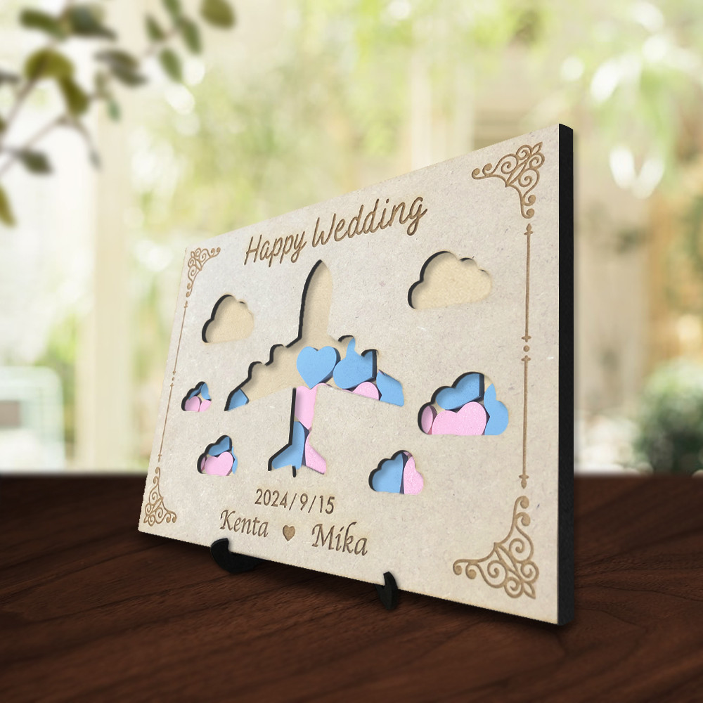 飛行機ウェディングドロップス  /  結婚式グッズ　ウェディングアイテム　ウェルカムボード