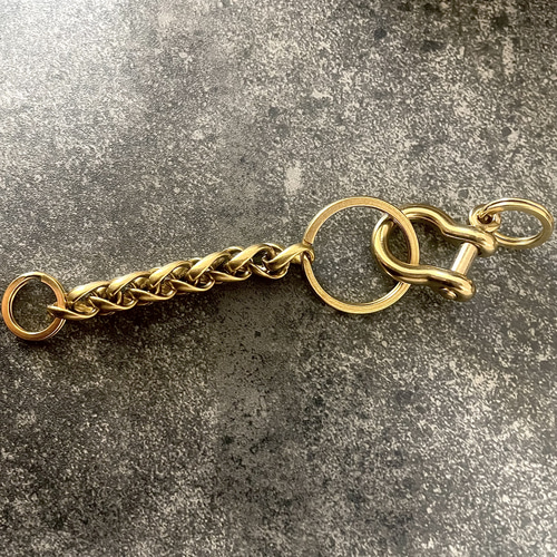 Creema限定 真鍮 メンズ キーチェーン キーリング キーホルダー
