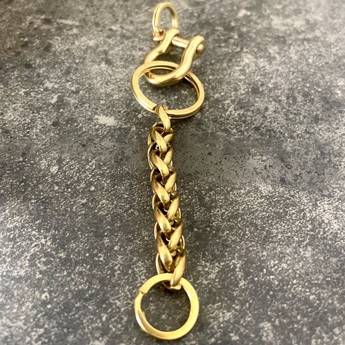 Creema限定 真鍮 メンズ キーチェーン キーリング キーホルダー