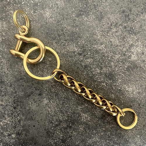 Creema限定 真鍮 メンズ キーチェーン キーリング キーホルダー