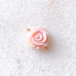 18KGP クィーンコンクシェル 天然ペンダントトップ ネックレスチャーム 1枚目の画像