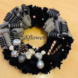 creema限定】ふわふわシマエナガサンタのクリスマスリース3点セット