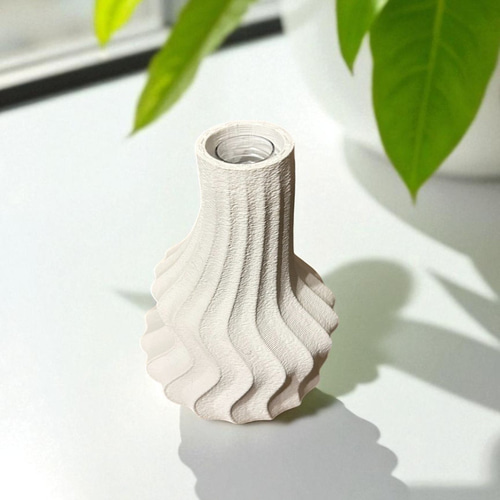 2点セット] 3Dプリント製フラワーベース&一輪挿し