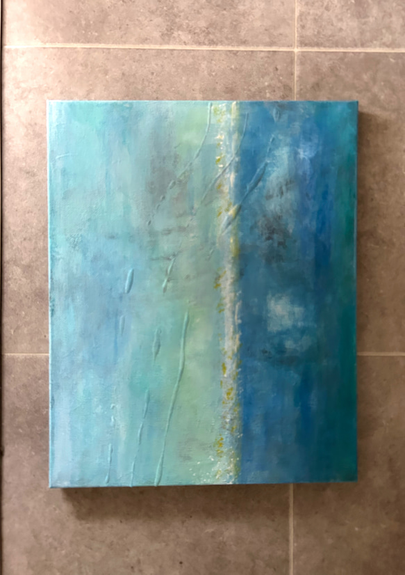 キャンバスアート　原画　「曖昧な境界線」 3枚目の画像