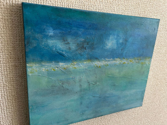 キャンバスアート　原画　「曖昧な境界線」 4枚目の画像