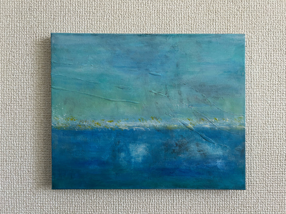 キャンバスアート　原画　「曖昧な境界線」 7枚目の画像