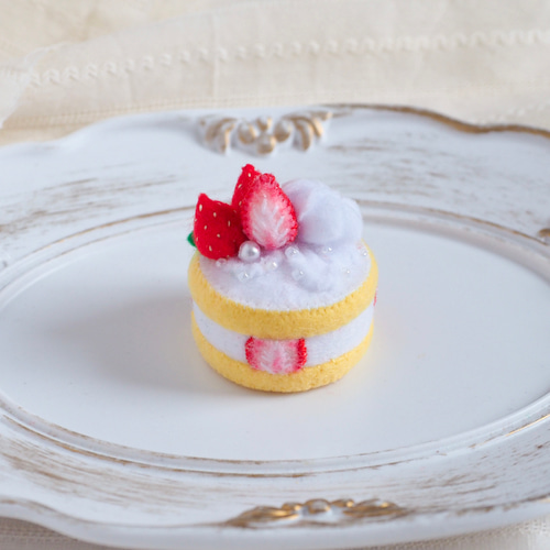 いちごのショートケーキ フェルトケーキ プチガトー ミニケーキ