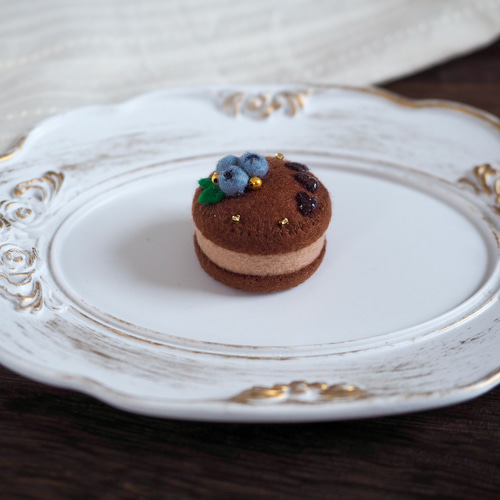 ハートソースのチョコケーキ｜フェルトケーキ・プチガトー・ミニケーキ