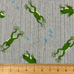 カエル柄生地　yuwa 4枚目の画像