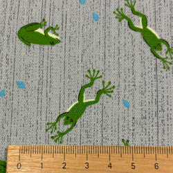 カエル柄生地　yuwa 3枚目の画像