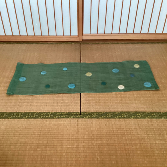蚊帳　淡緑のタペストリー 9枚目の画像