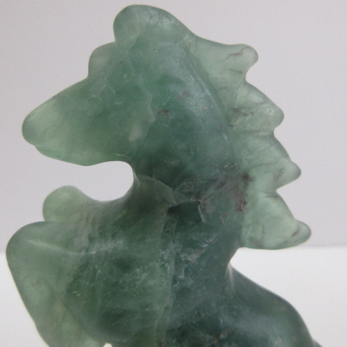 No.CR-361 天然石 ＜彫刻置物＞ フローライト 馬 248g