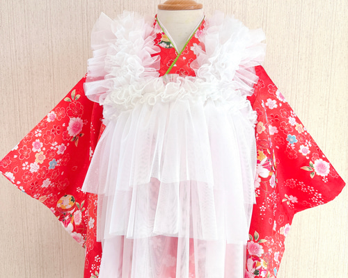 被布エプロン チュール被布 七五三 被布 子供服 momoca 通販