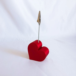 ハート型メモスタンド 赤 フォトフレーム・写真立て LifeVention 通販