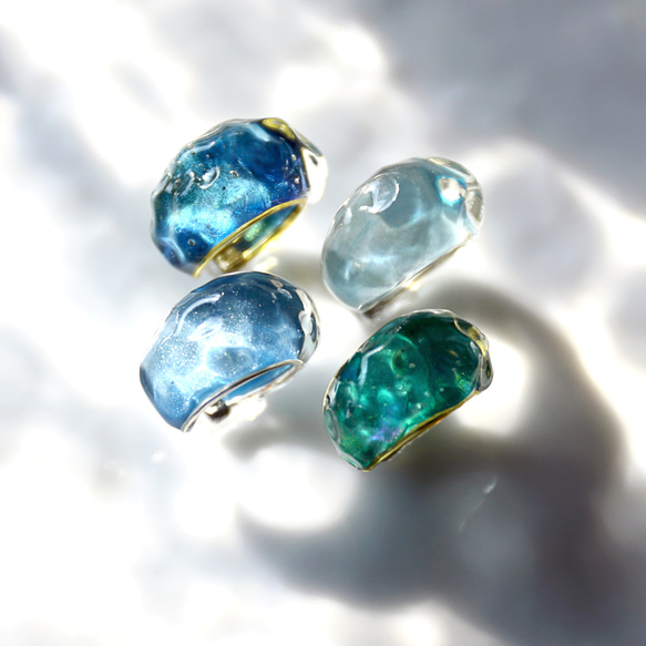 ゆらぎ イヤーカフ -碧(heki)- 5枚目の画像