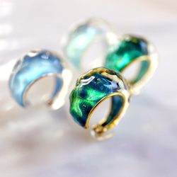 ゆらぎ イヤーカフ -碧(heki)- 2枚目の画像