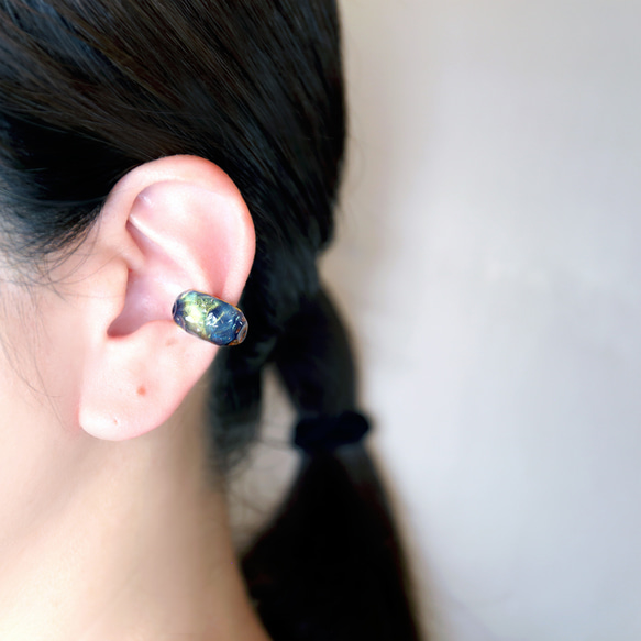 ゆらぎ イヤーカフ -碧(heki)- 3枚目の画像