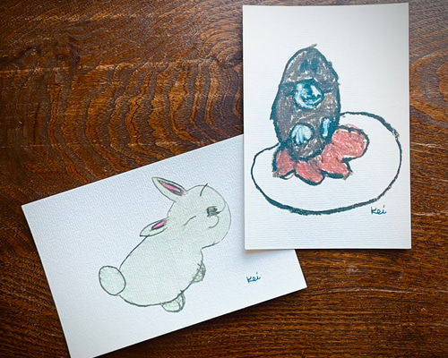 うささま専用ページ⭐︎ポストカード サマーSALE[うさぎの夏っぽいポストカードを集めました]ポスト