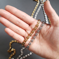 [50cm] オール ステンレス製 6mm幅 オリエンタル デザイン チェーン サージカルステンレス 金属アレルギー対応 11枚目の画像