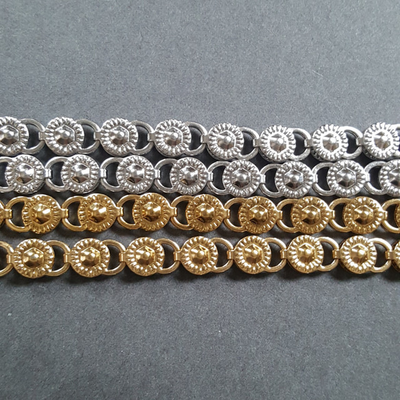 [50cm] オール ステンレス製 6mm幅 オリエンタル デザイン チェーン サージカルステンレス 金属アレルギー対応 3枚目の画像