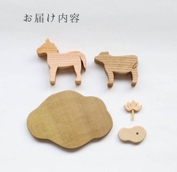 新作＊蓮の花と精霊馬〜国産無垢材から生まれるお盆飾り〜 12枚目の画像