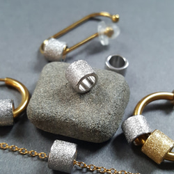 [1pcs] オール ステンレス 直径約6mm キラキラ パイプ ビーズ 金属アレルギー対応 5枚目の画像