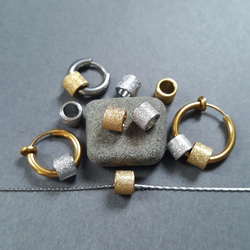 [1pcs] オール ステンレス 直径約6mm キラキラ パイプ ビーズ 金属アレルギー対応 10枚目の画像