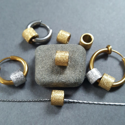 [1pcs] オール ステンレス 直径約6mm キラキラ パイプ ビーズ 金属アレルギー対応 4枚目の画像