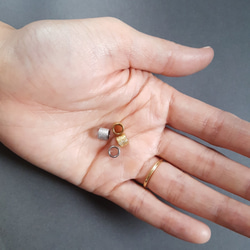 [1pcs] オール ステンレス 直径約6mm キラキラ パイプ ビーズ 金属アレルギー対応 8枚目の画像