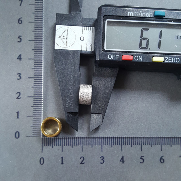[1pcs] オール ステンレス 直径約10mm キラキラ パイプ ビーズ 金属アレルギー対応 4枚目の画像