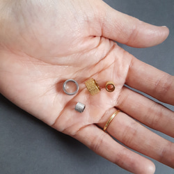 [1pcs] オール ステンレス 直径約10mm キラキラ パイプ ビーズ 金属アレルギー対応 5枚目の画像