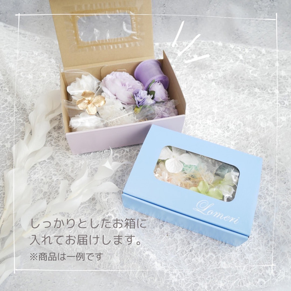 Y33  紫　カメリア　うさぎ　つまみ細工　ドライフラワー　　七五三  髪飾り  成人式　前撮り　卒業式　結婚式 9枚目の画像