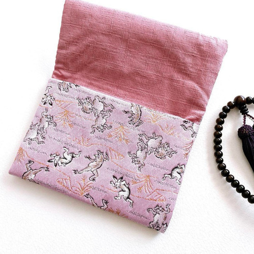 数珠袋 金襴 鳥獣戯画 数珠入れ 念珠袋 念珠入れ 数珠ケース 念珠