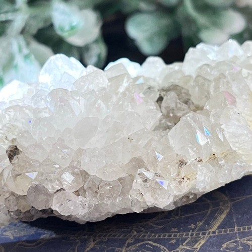 インド産 アナンダライト 水晶 クリスタル レインボークォーツ 原石